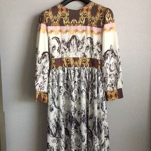 NWOT boho printed maxi dress